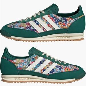 adidas Originals Green Floral Sneakers